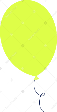 balão verde PNG, SVG