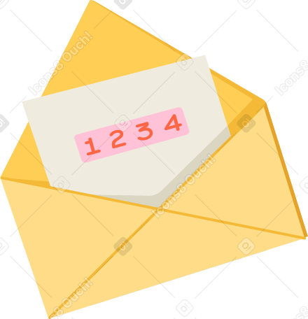 envelope with letter code PNG, SVG