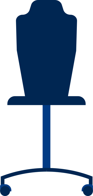 Blauer stuhl PNG, SVG