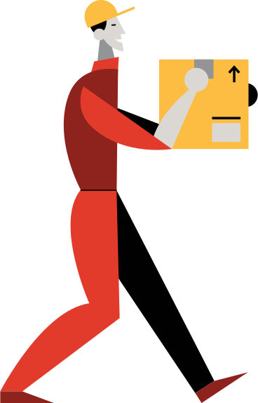 Delivery man PNG, SVG