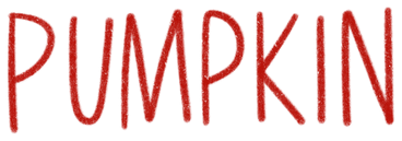Pumpkin lettering PNG, SVG