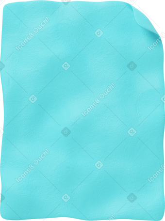 3D Blue file icon Illustration in PNG, SVG