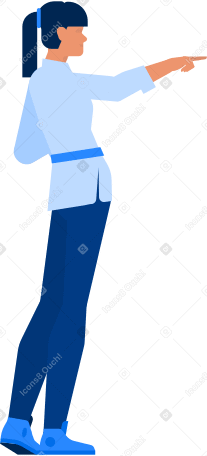 woman showing Illustration in PNG, SVG