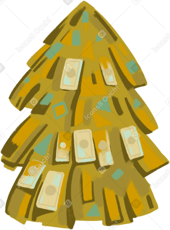 christmas tree Illustration in PNG, SVG