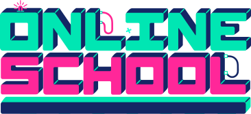 lettering online school PNG, SVG
