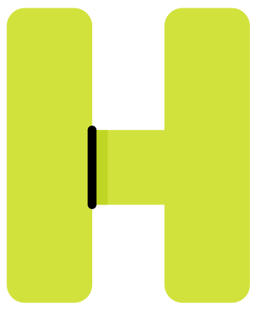letter h juicy PNG, SVG