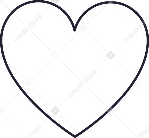big white heart Illustration in PNG, SVG