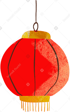 round chinese lantern Illustration in PNG, SVG