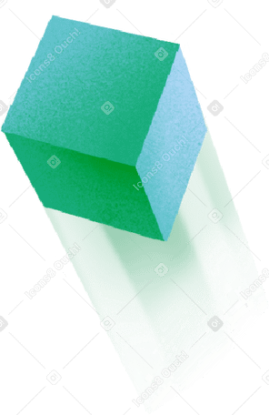 big green cube PNG、SVG