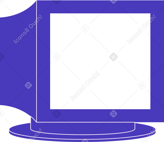 alter dicker monitor PNG, SVG