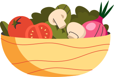 plate with vegetables PNG, SVG