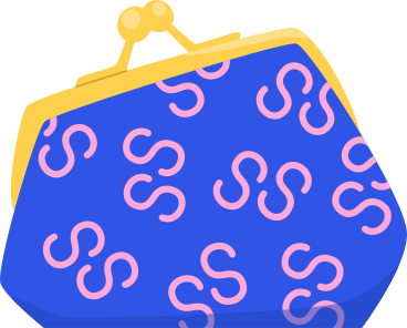 blue wallet PNG, SVG