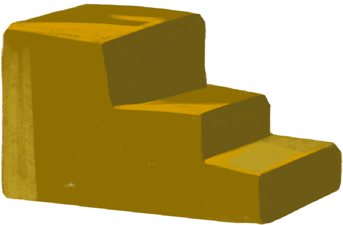 yellow steps Illustration in PNG, SVG