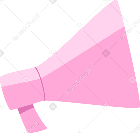 pink megaphone Illustration in PNG, SVG