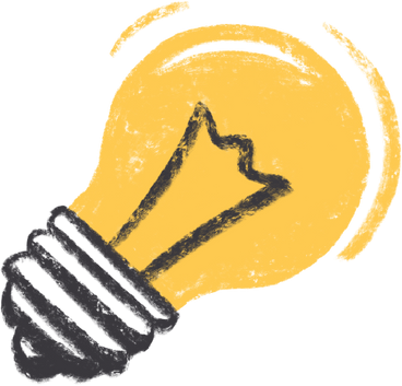 yellow light bulb on PNG, SVG