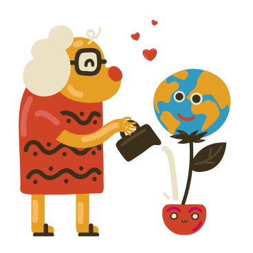 Caring for our planet PNG, SVG