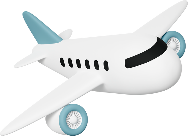 3D Avión PNG, SVG