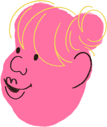 woman with buns PNG, SVG