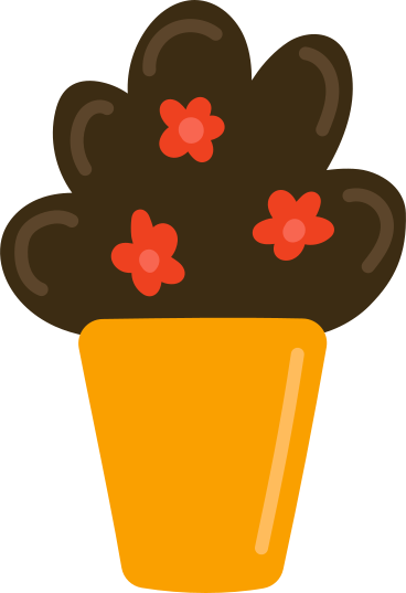 Flores em um vaso PNG, SVG