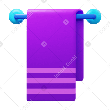 3D towel PNG, SVG