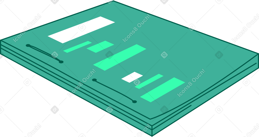 stapled document PNG, SVG