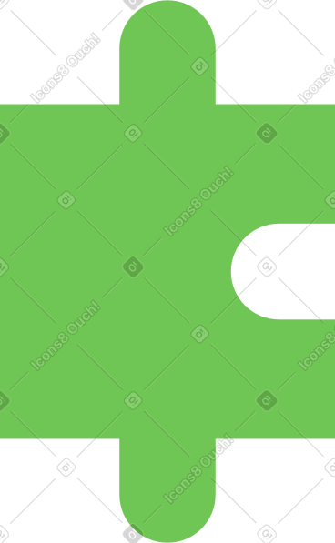 Light lime puzzle piece PNG, SVG