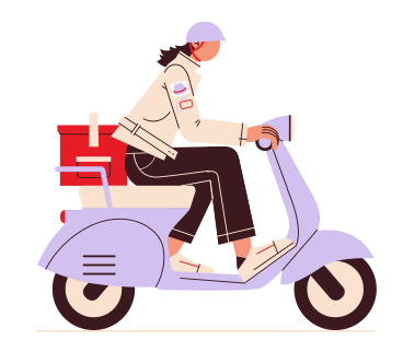 Woman delivers an order PNG, SVG