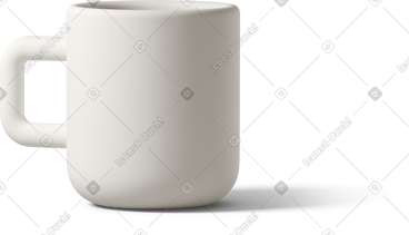 White cup on ground PNG, SVG