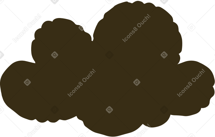 black cloud Illustration in PNG, SVG