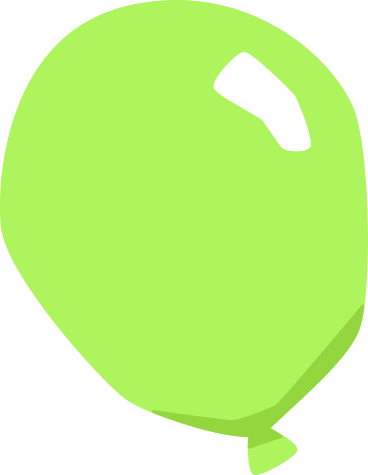 green balloon PNG, SVG