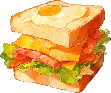 Бутерброд в PNG, SVG