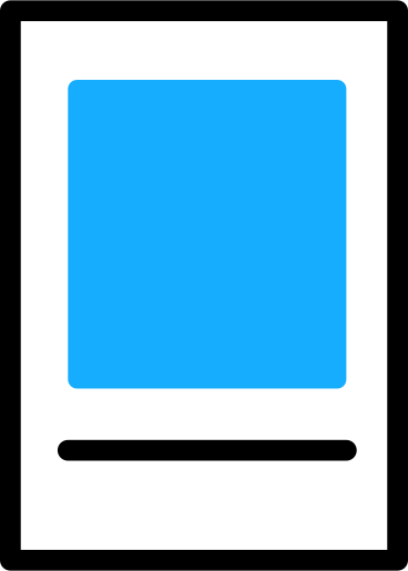 document with a blue image PNG, SVG