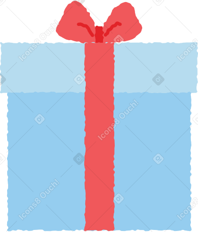 square present with bow PNG, SVG