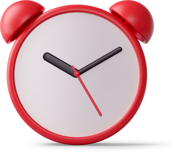 red clock PNG、SVG
