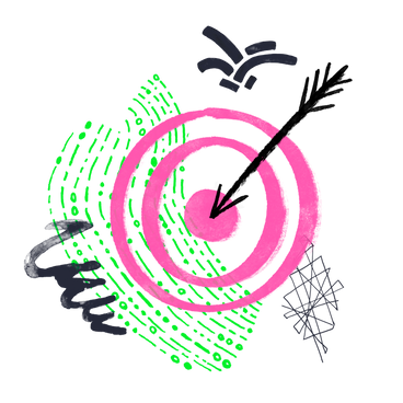Target with arrow in center PNG, SVG