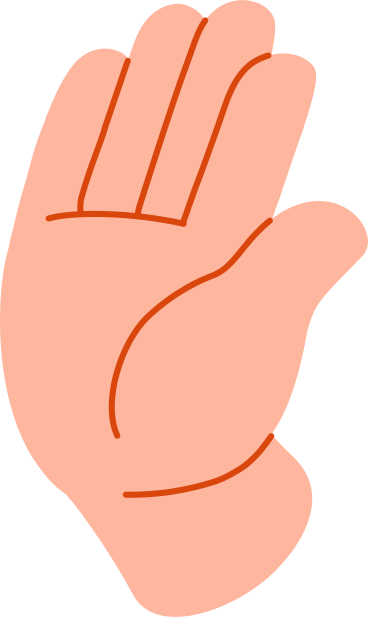palm high five PNG, SVG