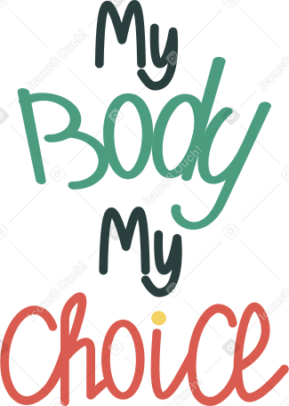 mon corps mon choix PNG, SVG