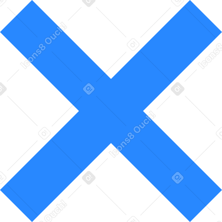 blaues kreuz PNG, SVG