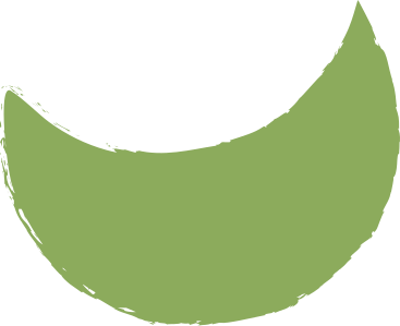 Dark green crescent PNG、SVG