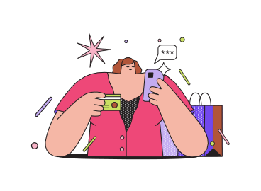 Mujer, tenencia, tarjeta, y, teléfono PNG, SVG