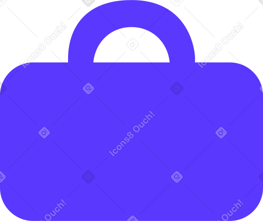 blue briefcase Illustration in PNG, SVG