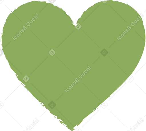 dark green heart PNG、SVG