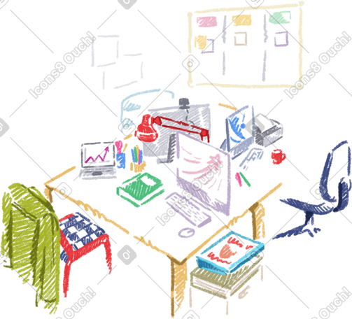 office space PNG, SVG