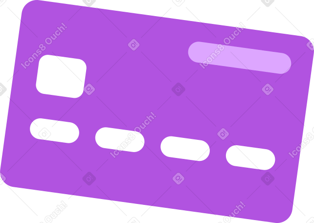 purple credit card Illustration in PNG, SVG