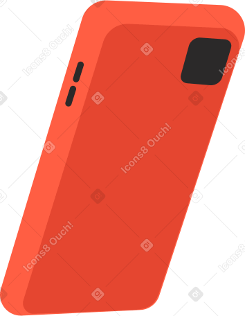 Оранжевый телефон в PNG, SVG
