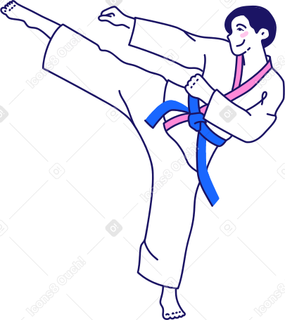 Ragazzo di karate PNG, SVG