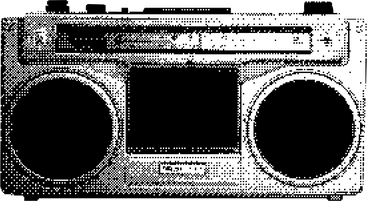Audio boombox PNG, SVG