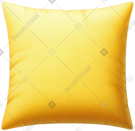 yellow pillow PNG, SVG