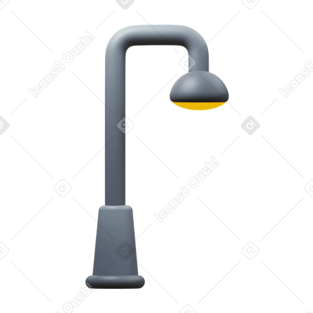 3D street lamp PNG, SVG