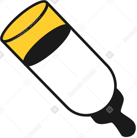 milk bottle Illustration in PNG, SVG